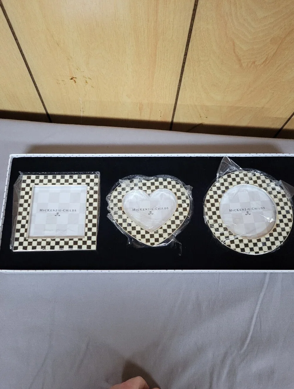 MacKenzie-Childs Celebrate Courtly Check Set of Three Frames